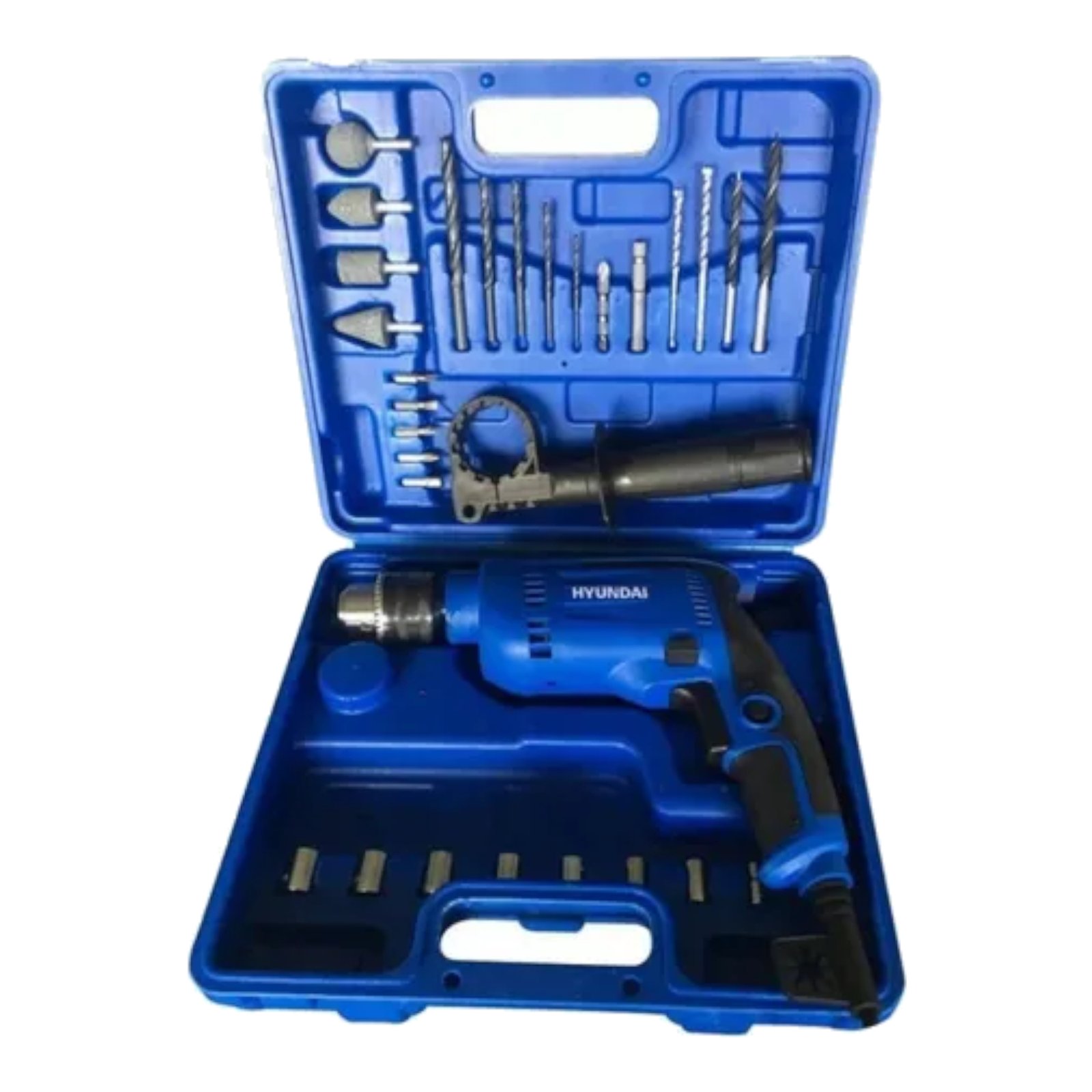 Kit Taladro Percutor Hyundai 600W + Valija C/Herramientas