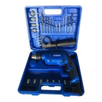 Kit Taladro Percutor Hyundai 600W + Valija C/Herramientas - Imagen 2