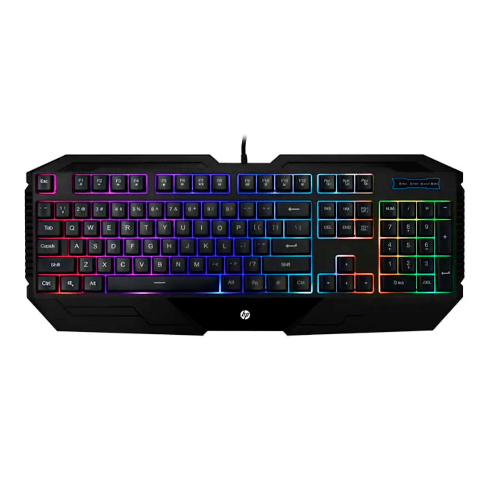 Teclado Gaming Usb A HP K130 Español Membrana Rgb - Imagen 3