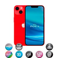 iPhone 14 6,1'' 5G 6gb 128gb Dual Cam 12mp Red - Imagen 3