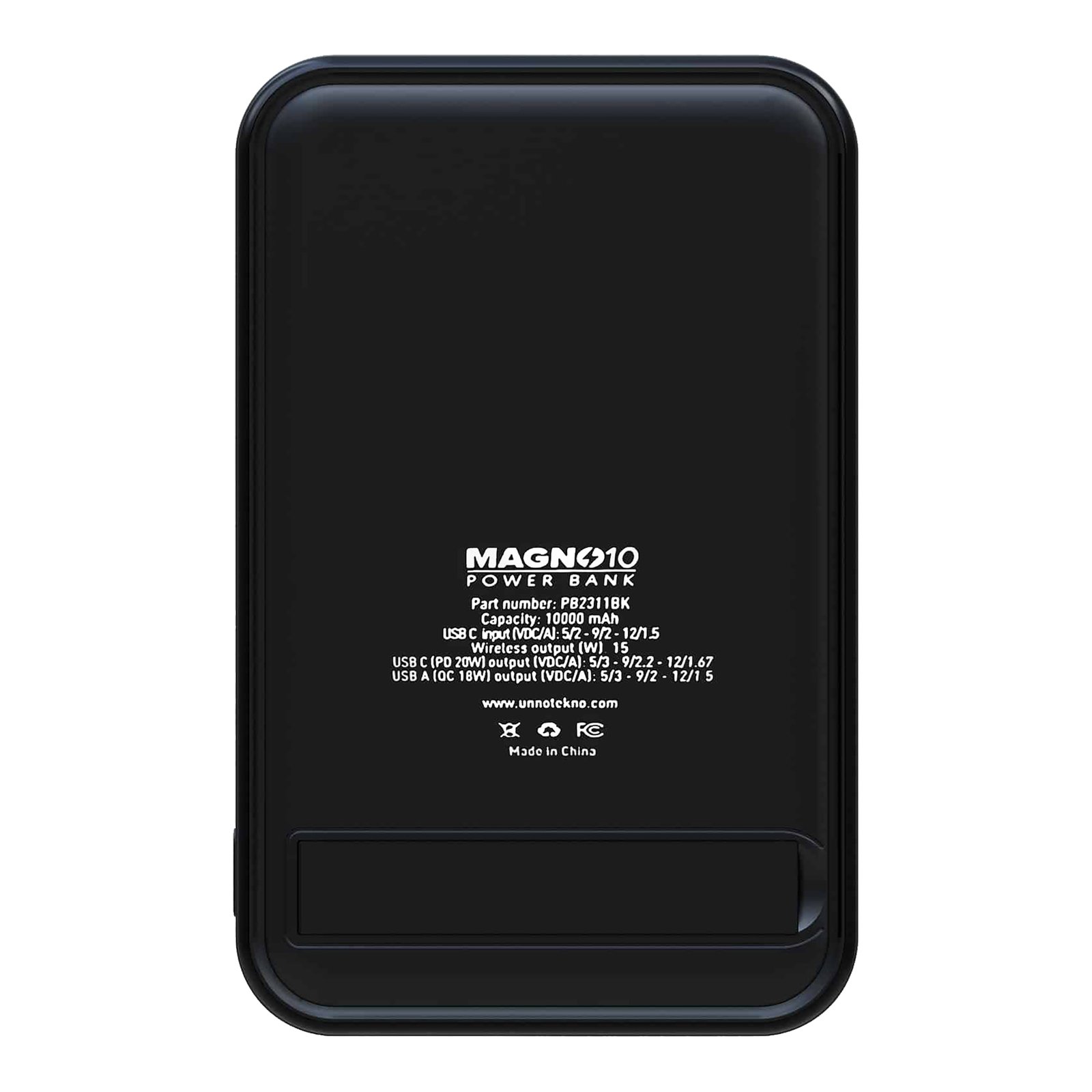 PowerBank Unno Pb2311bk 10000mah Magsafe Delgado - Imagen 3