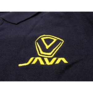 Remera Tipo Polo Azul Java Talle L