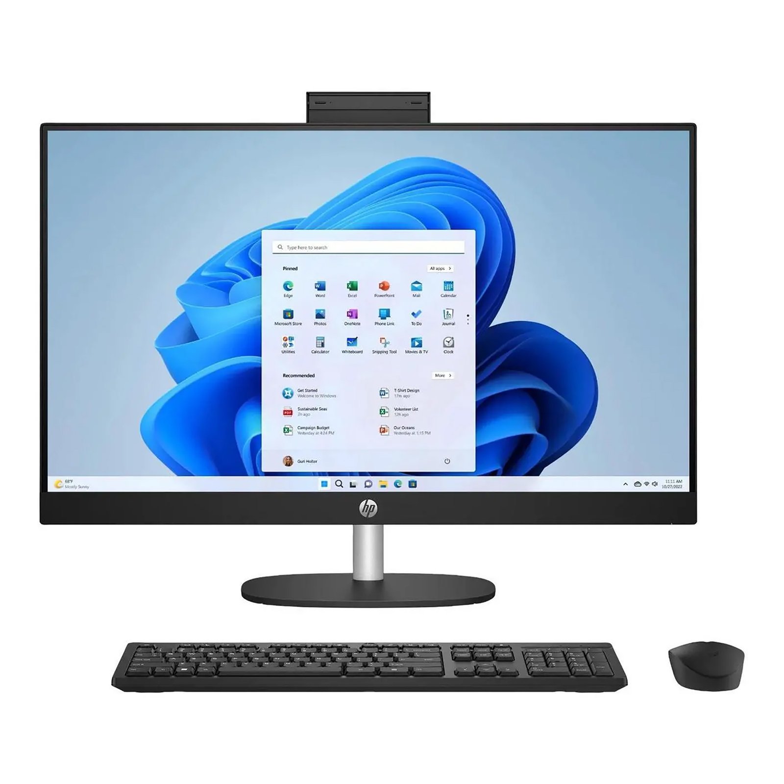 Equipo All In One HP 27'' Ryzen 7 12gb 1tb Win11 - Imagen 2