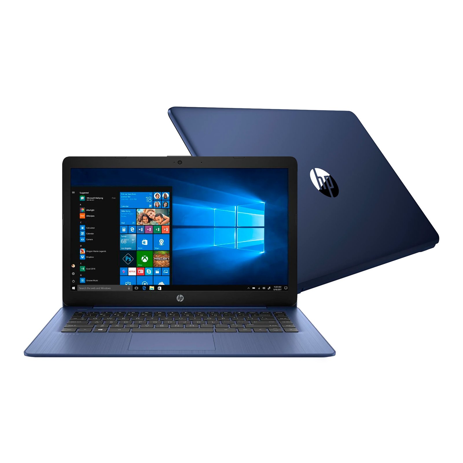 Notebook Hp 14'' N4000 4gb 64gb Win10 Azul - Imagen 4