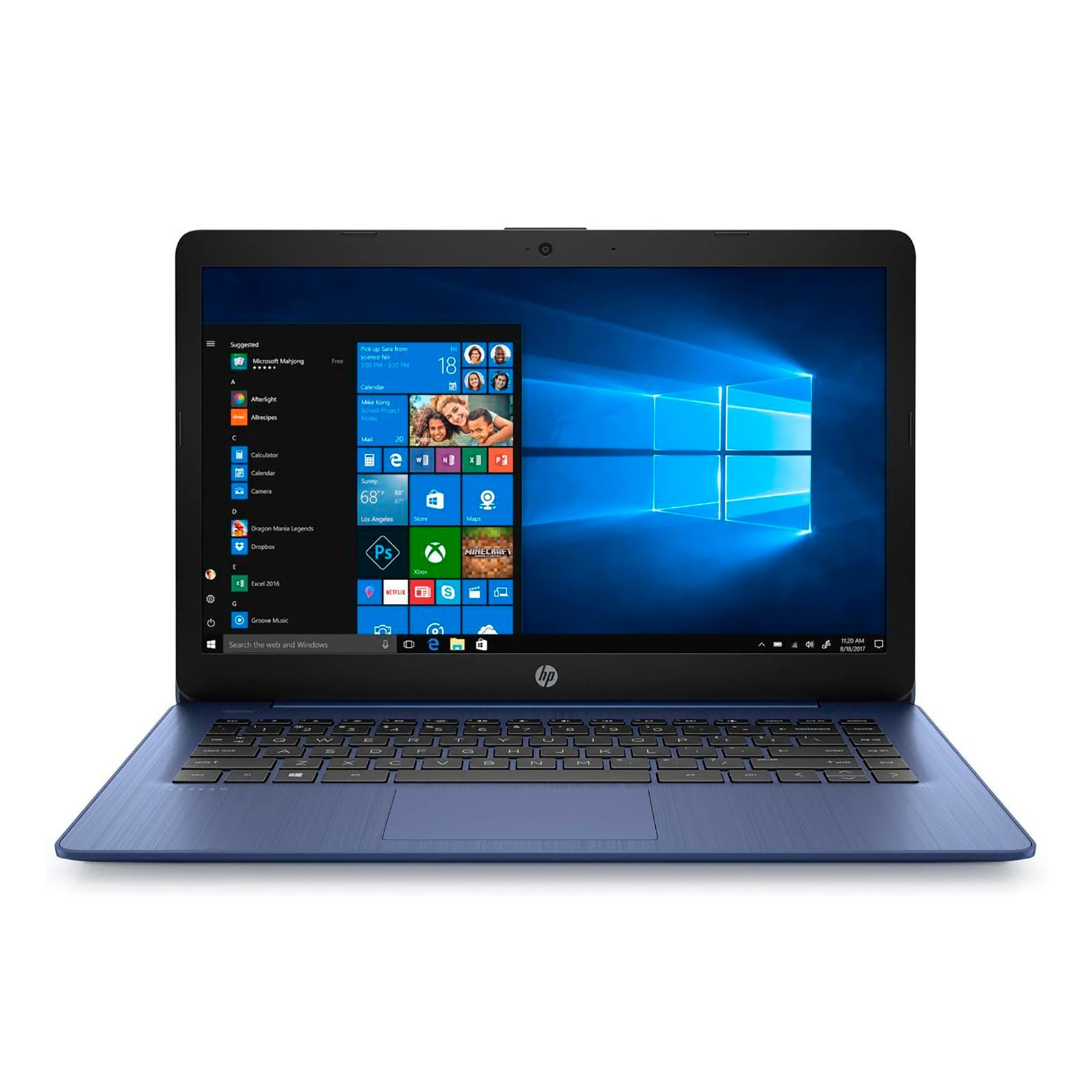Notebook Hp 14'' N4000 4gb 64gb Win10 Azul - Imagen 3