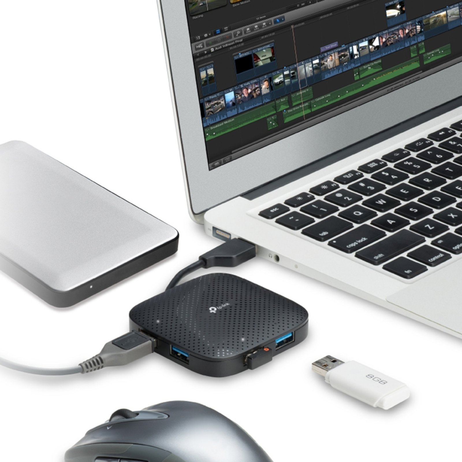 Hub Tp-Link Tapo Uh400 4 Puertos Usb 3.0