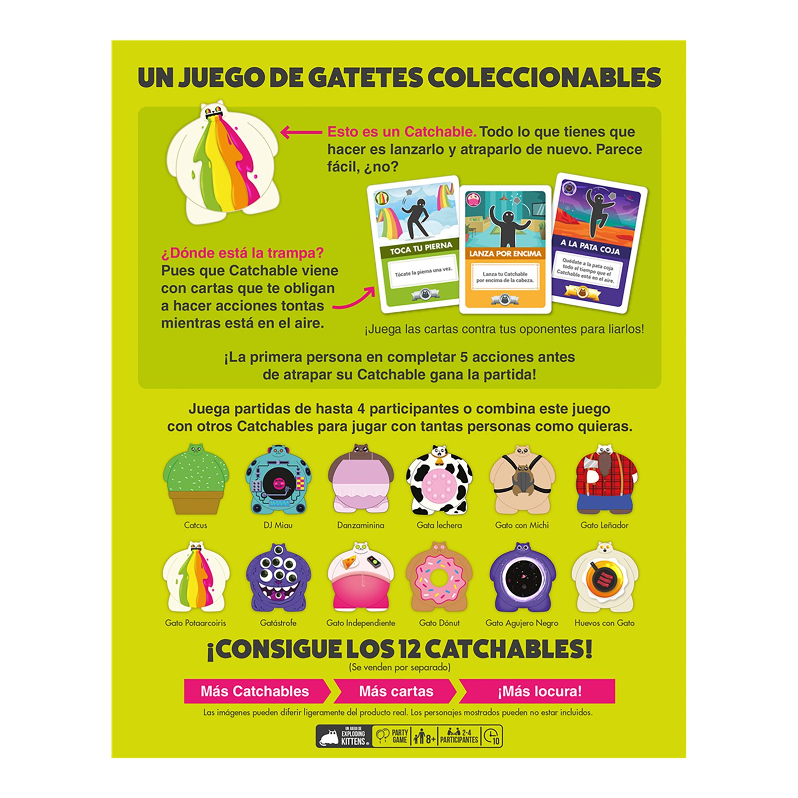Juego De Mesa Asmodee Exploding Kittens: Catchables +8 - Imagen 2
