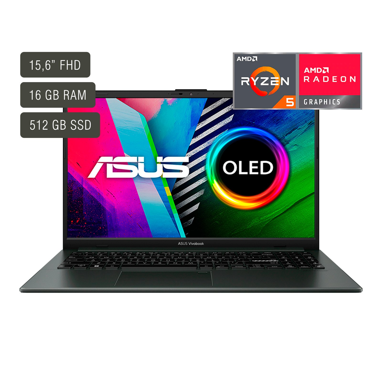 Notebook Asus Vivobook 15,6'' Oled Ryzen5 16gb 512gb - Imagen 6
