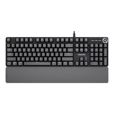 Teclado Gaming Usb Philips Retroiluminado Reposamuñecas - Imagen 6