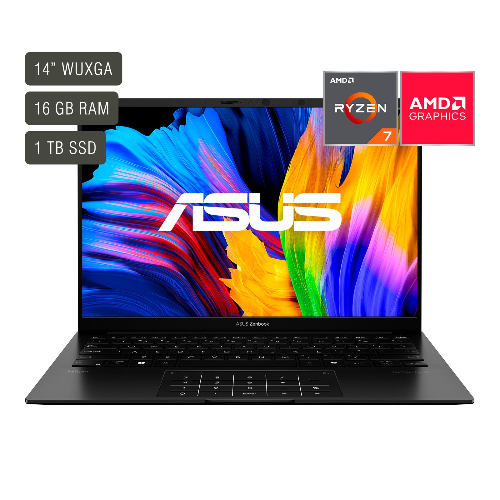 Notebook Asus Zenbook 14'' Oled Ryzen 7 16gb 1tb - Imagen 5
