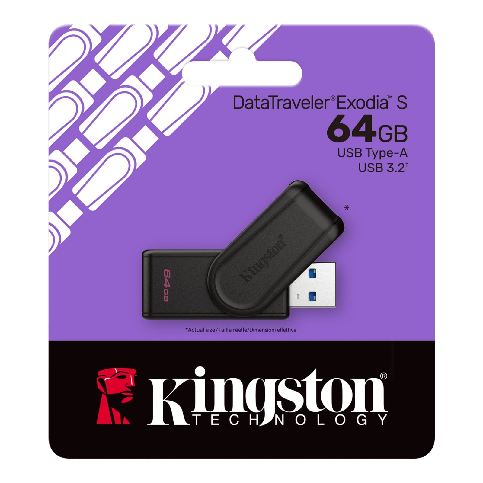 Pendrive Kingston 64gb DataTraveler Exodia S USB3.2