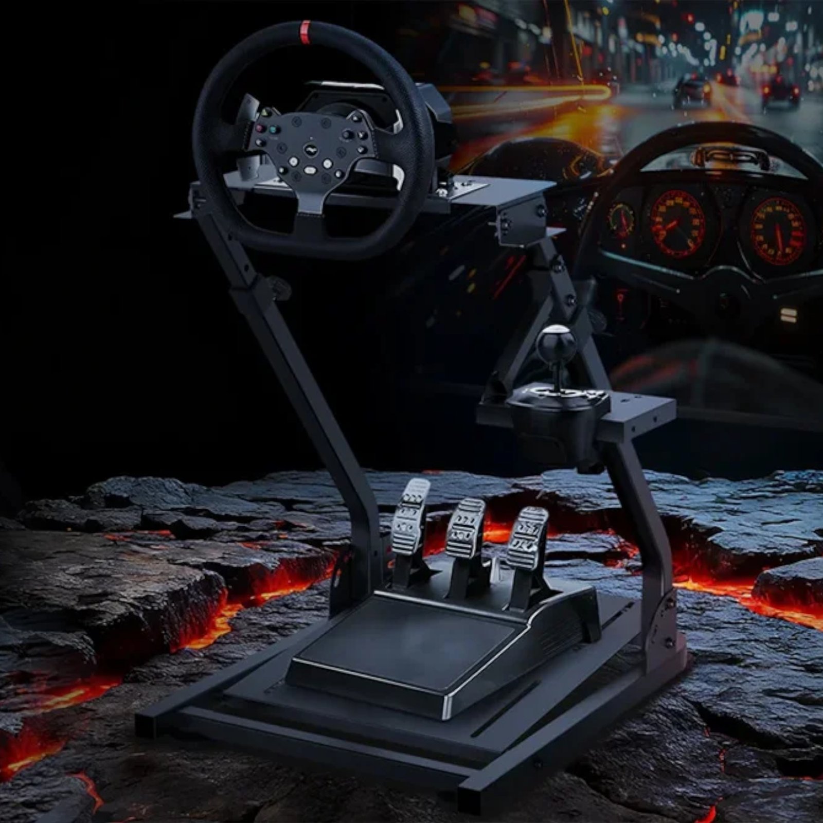 Soporte Para Volante Simulador de Carreras Marvo Gt-300