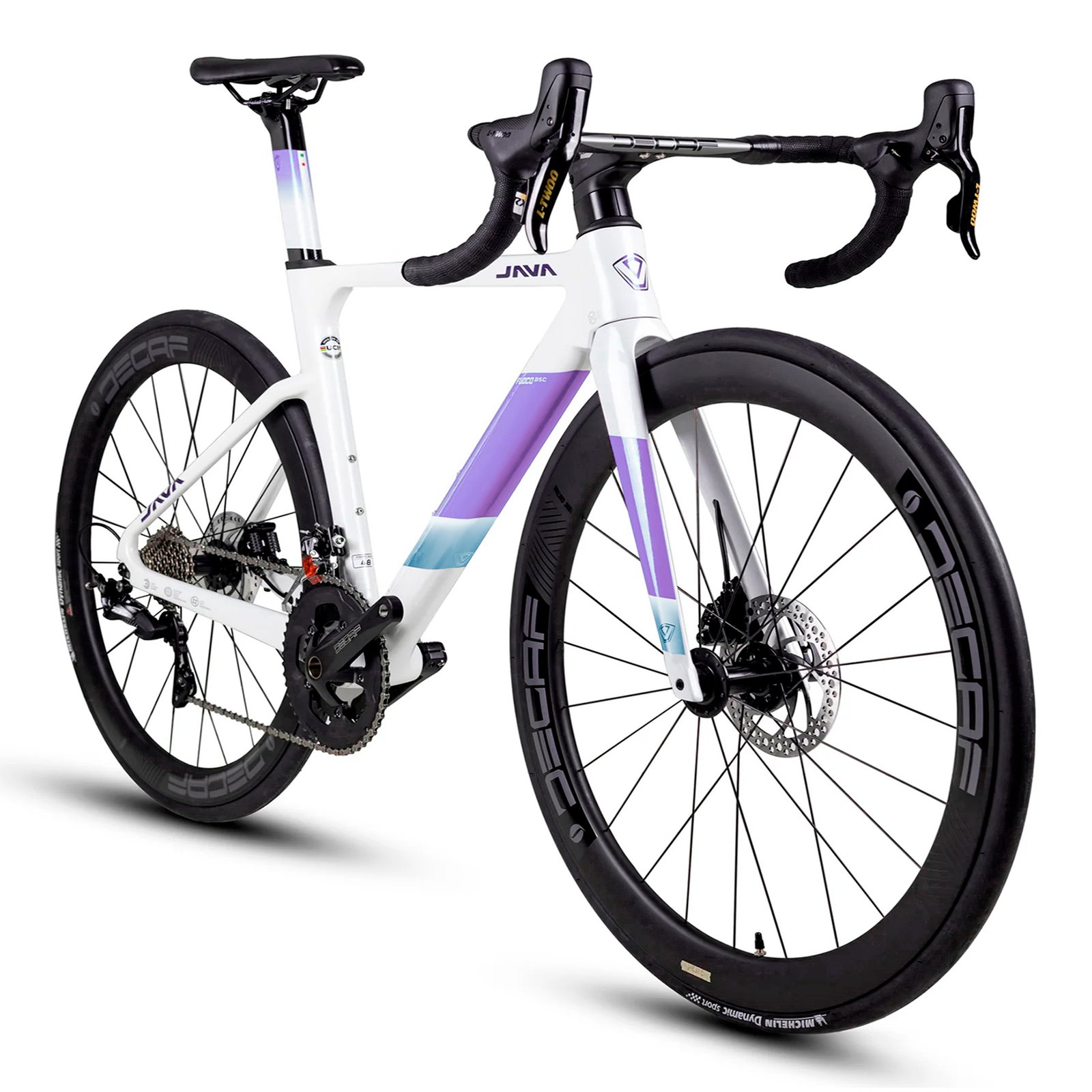 Bicicleta De Ruta Java Fuoco Top 24V Talle 45 Purple - Imagen 7