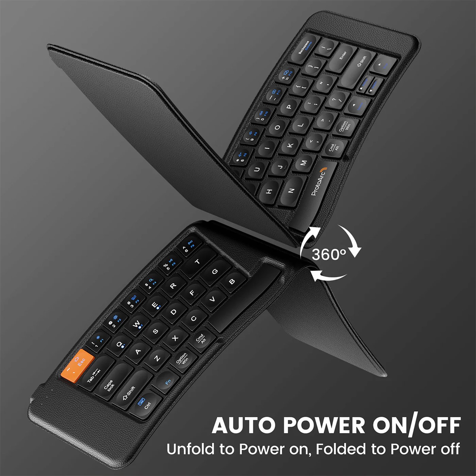 Teclado Ergonómico Plegable Bluetooth ProtoArc Xk03 - Imagen 4