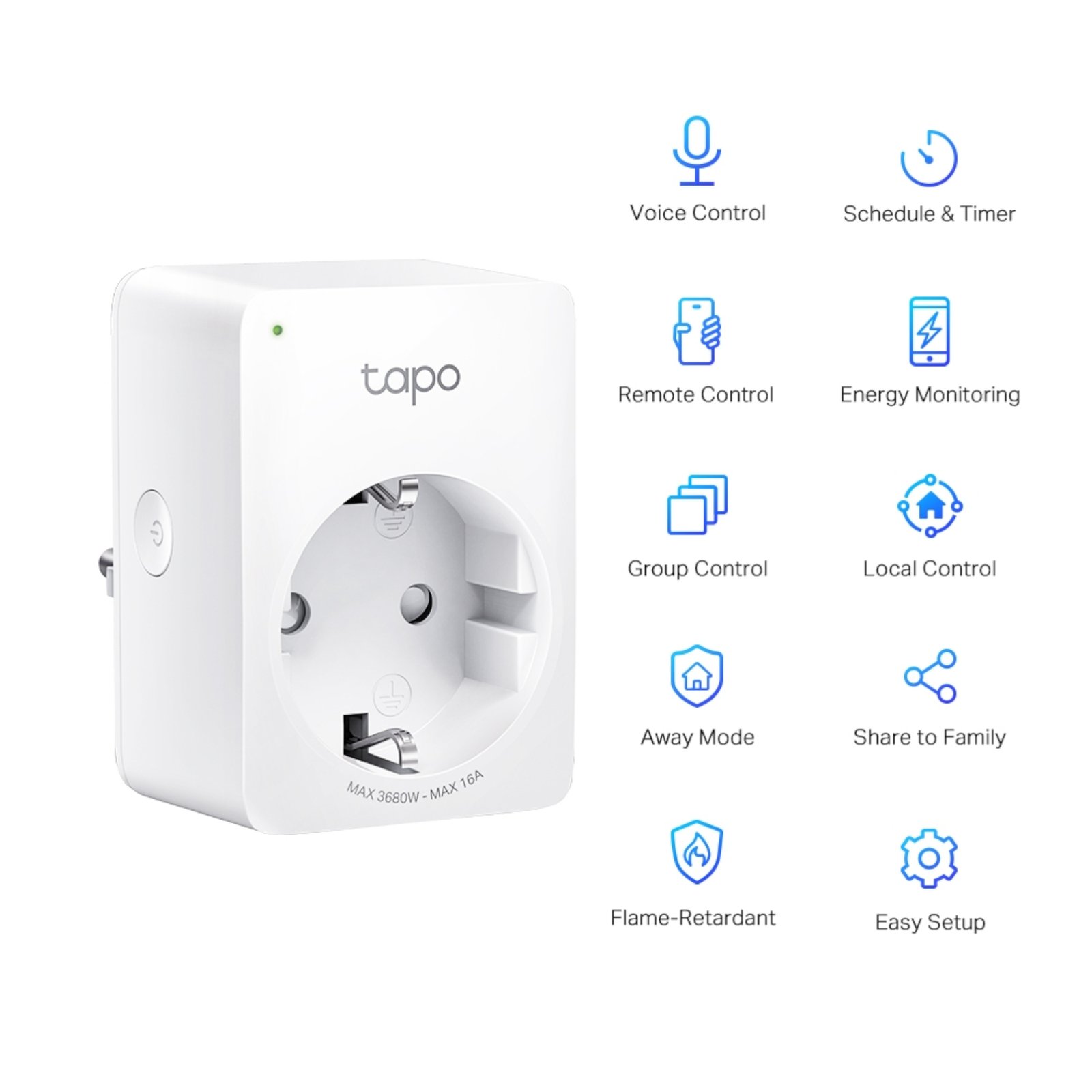Enchufe Inteligente Con Medidor De Consumo Tp-link Tapo P110 Wifi X2u - Imagen 4