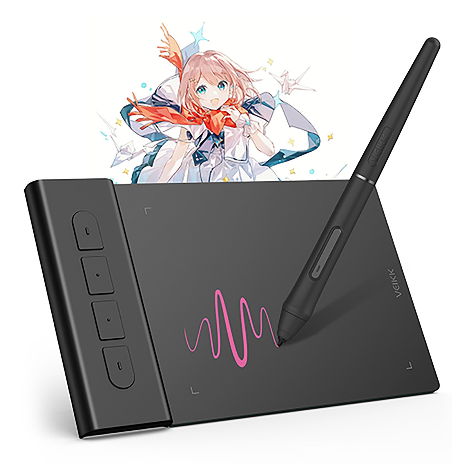 Tableta Digitalizadora Veikk Vk430 Ambidiestro 4x3 5080lpi - Imagen 7
