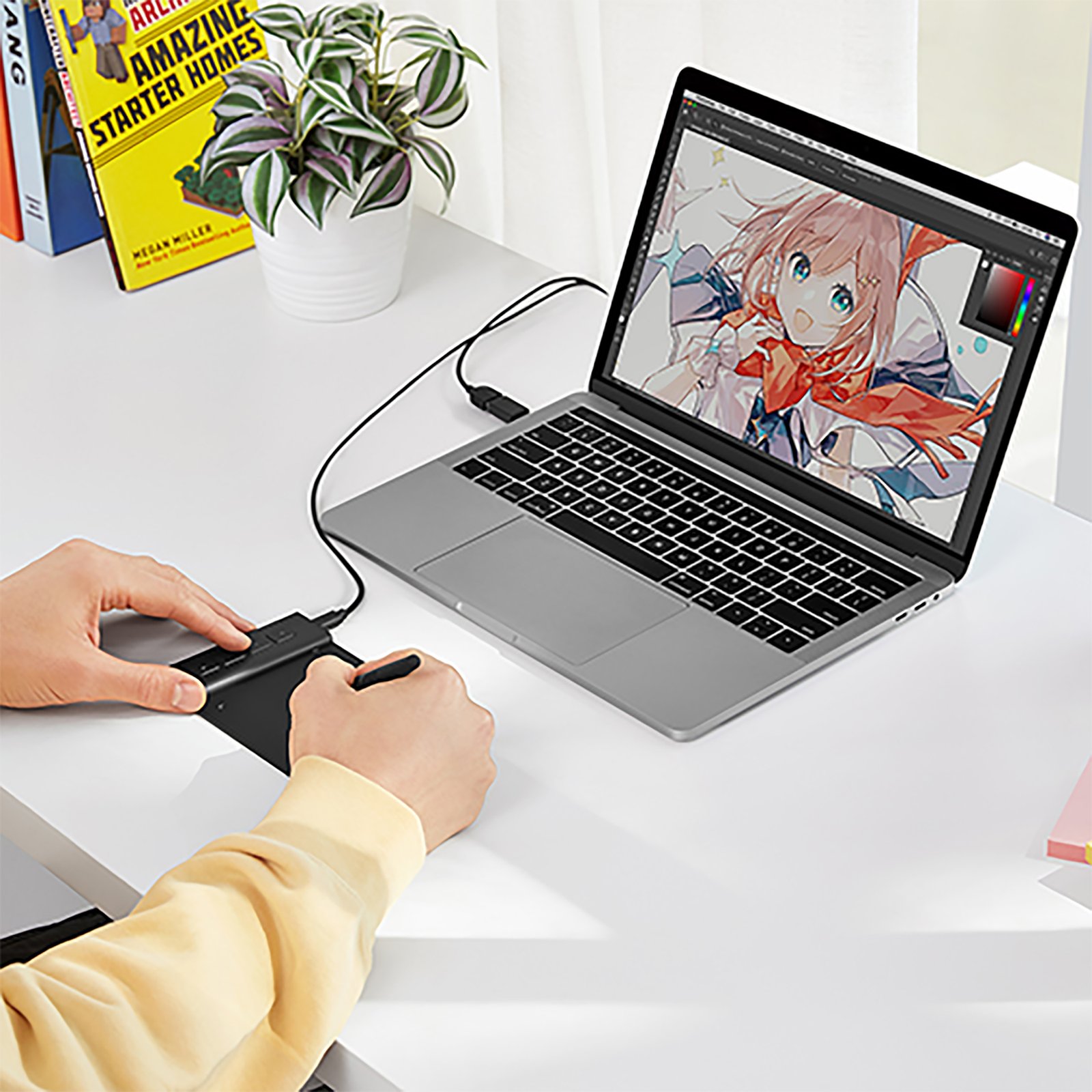 Tableta Digitalizadora Veikk Vk430 Ambidiestro 4x3 5080lpi - Imagen 6