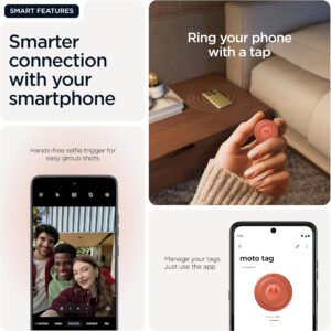 Rastreador Motorola Moto Tag 2 Ip68 Bluetooth 4 Unidades