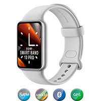 Smartwatch Xiaomi Smart Band 10 Pro 5atm Bt Gps Plateado - Imagen 4